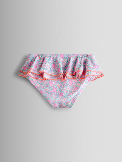 JoJo Maman Bébé Neon Ditsy Frill Print 2-Piece Bikini Set image 6