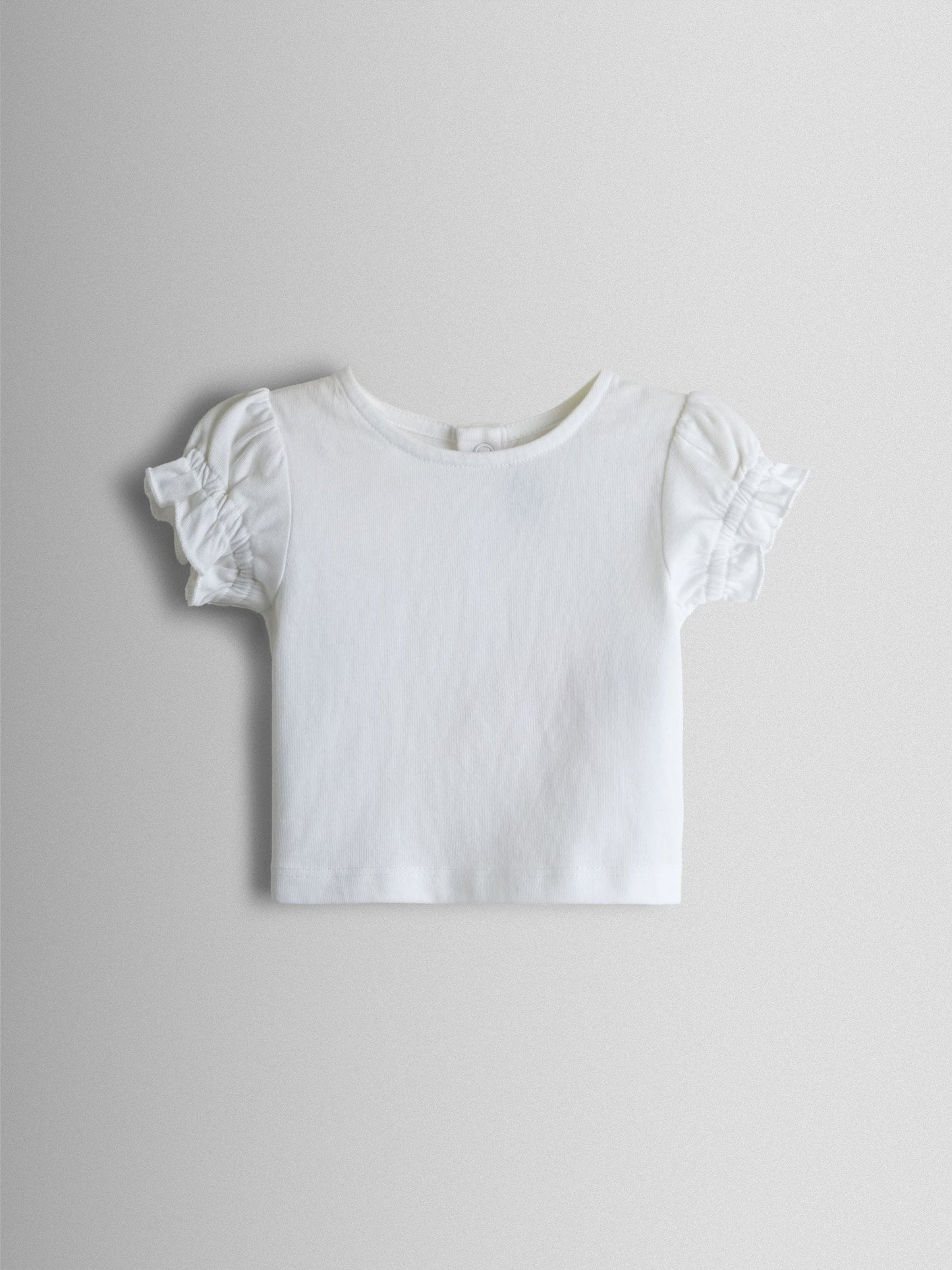 JoJo Maman Bébé Cream Floral Spliced Dungarees T-Shirt and Hat Set image 4