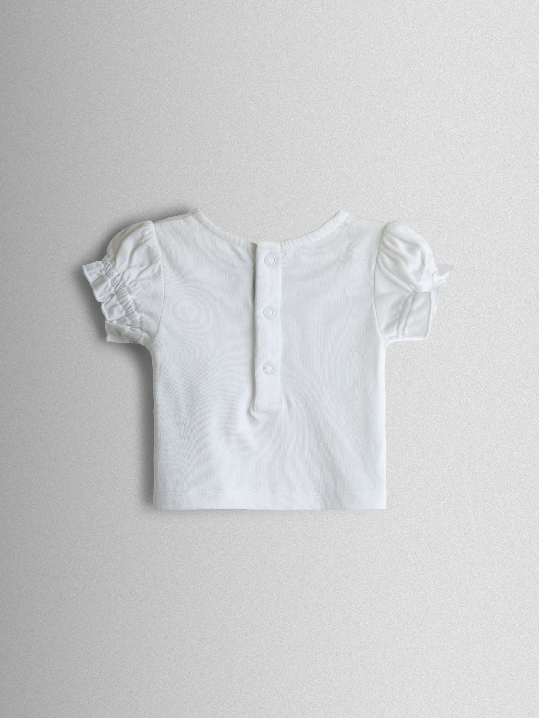 JoJo Maman Bébé Cream Floral Spliced Dungarees T-Shirt and Hat Set image 5