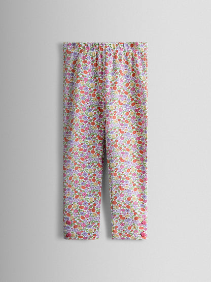 JoJo Maman Bébé Floral Pink Strawberry Appliqué Sweatshirt & Legging Set image 4