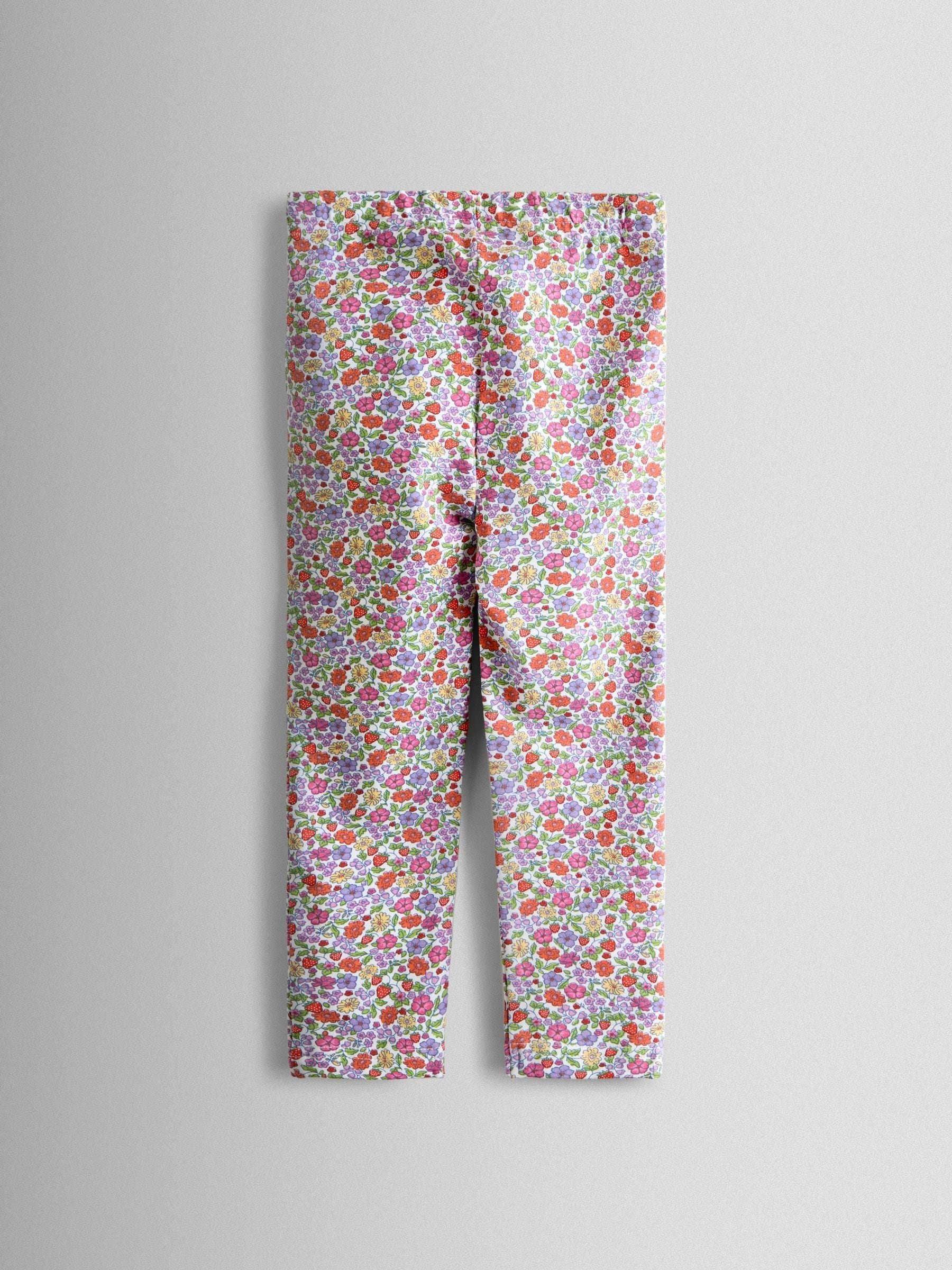 JoJo Maman Bébé Floral Pink Strawberry Appliqué Sweatshirt & Legging Set image 5