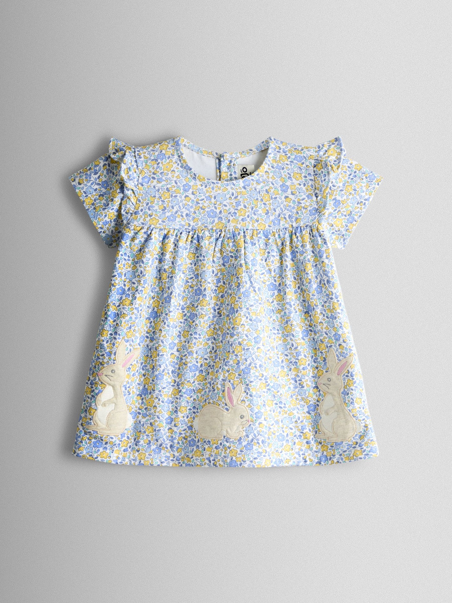 JoJo Maman Bébé Yellow Bunny Ditsy Floral Appliqué Top & Legging Set image 4
