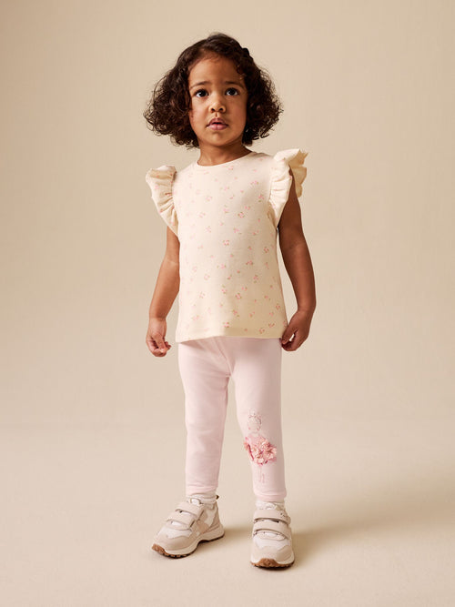 Pink Ballerina Embellished Leggings (3mths-7yrs) image 1