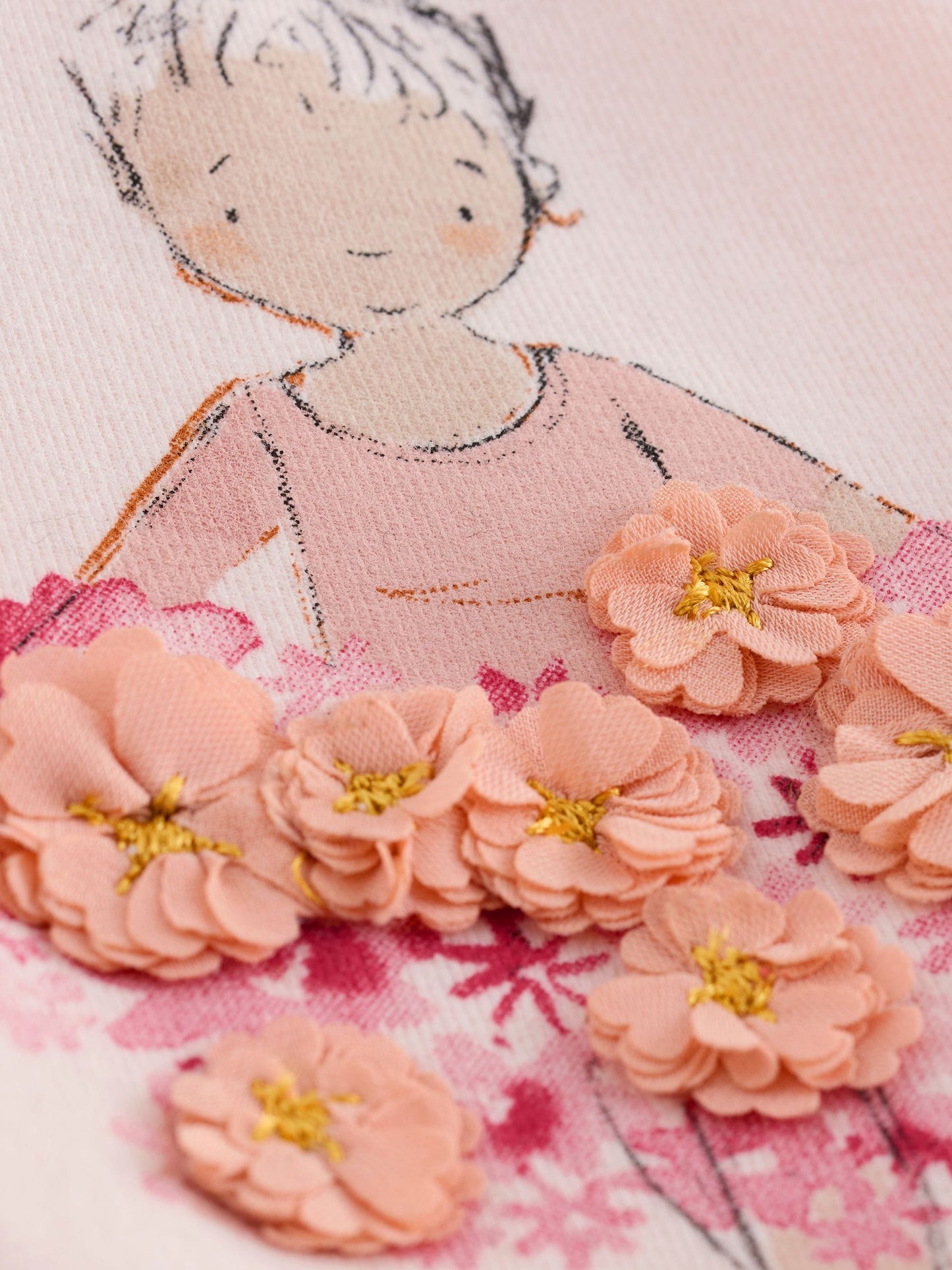 Pink Ballerina Embellished Leggings (3mths-7yrs) image 5