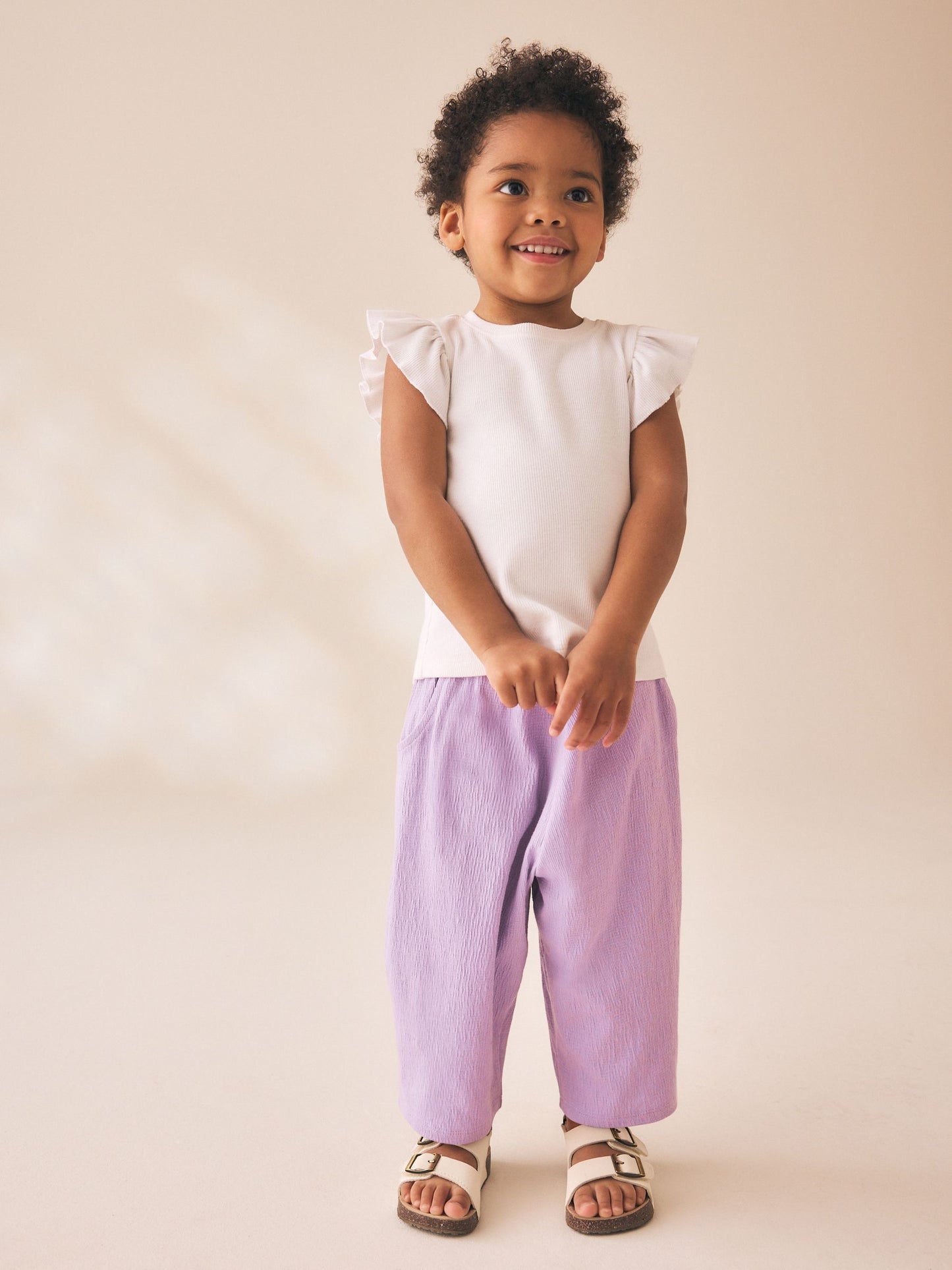 Purple Barrel Leg Trousers (3mths-7yrs) image 2