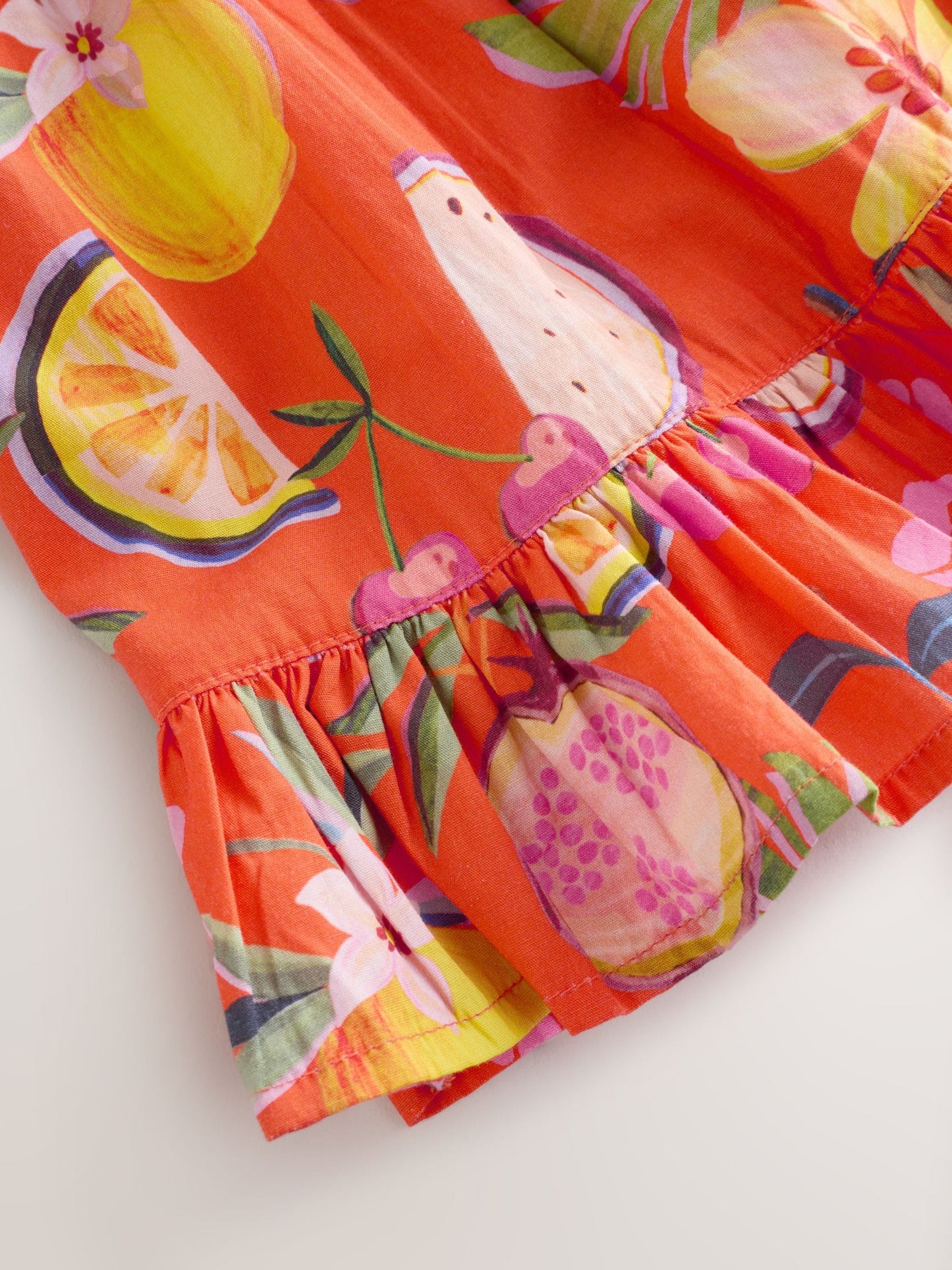 Orange Tropical Blouse And Trousers Co-ord Set (3mths-8yrs) image 3