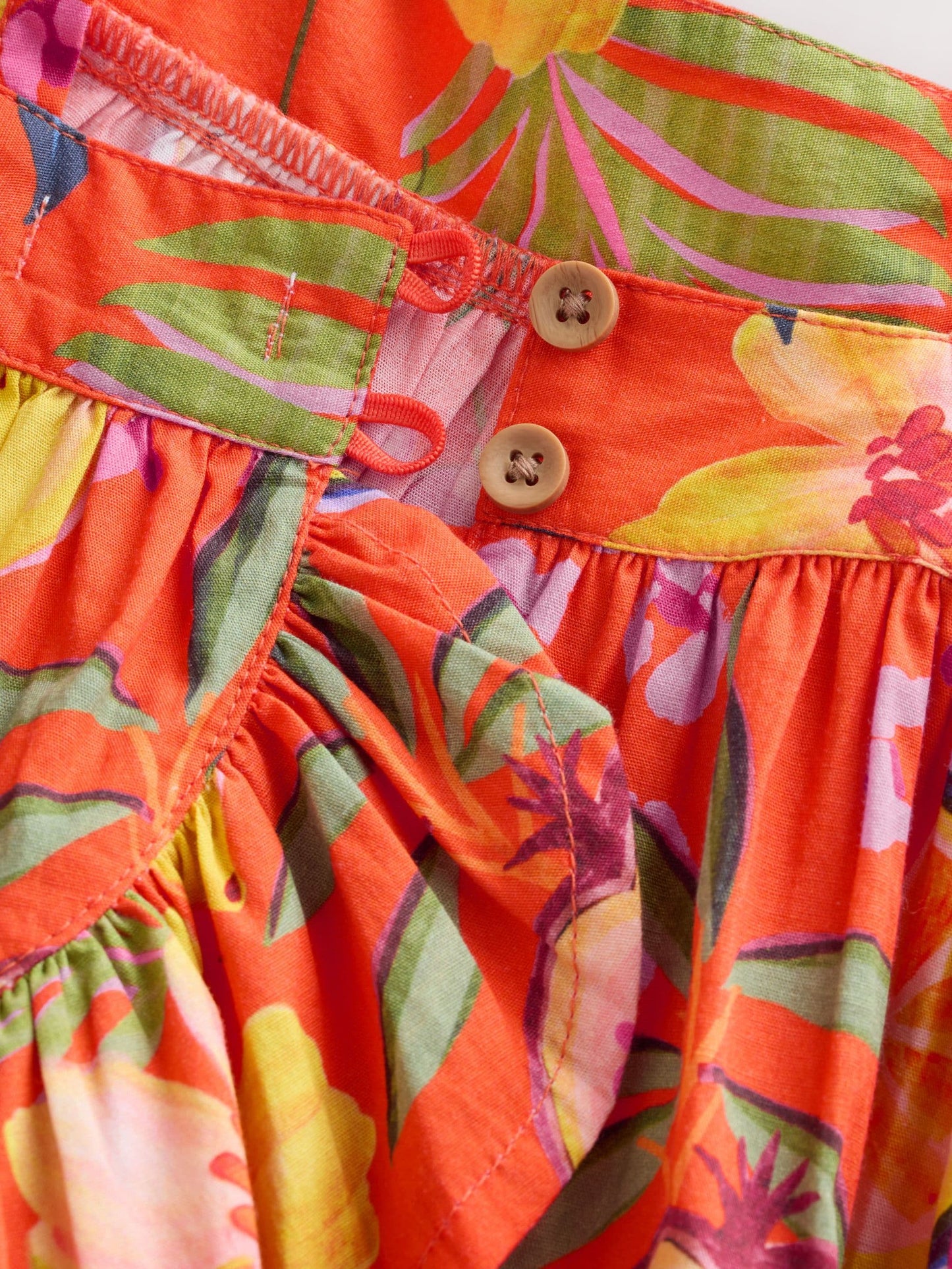 Orange Tropical Blouse And Trousers Co-ord Set (3mths-8yrs) image 4