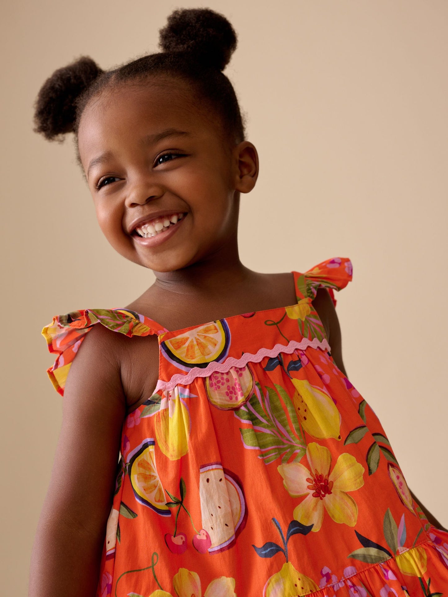 Orange Tropical Blouse And Trousers Co-ord Set (3mths-8yrs) image 8