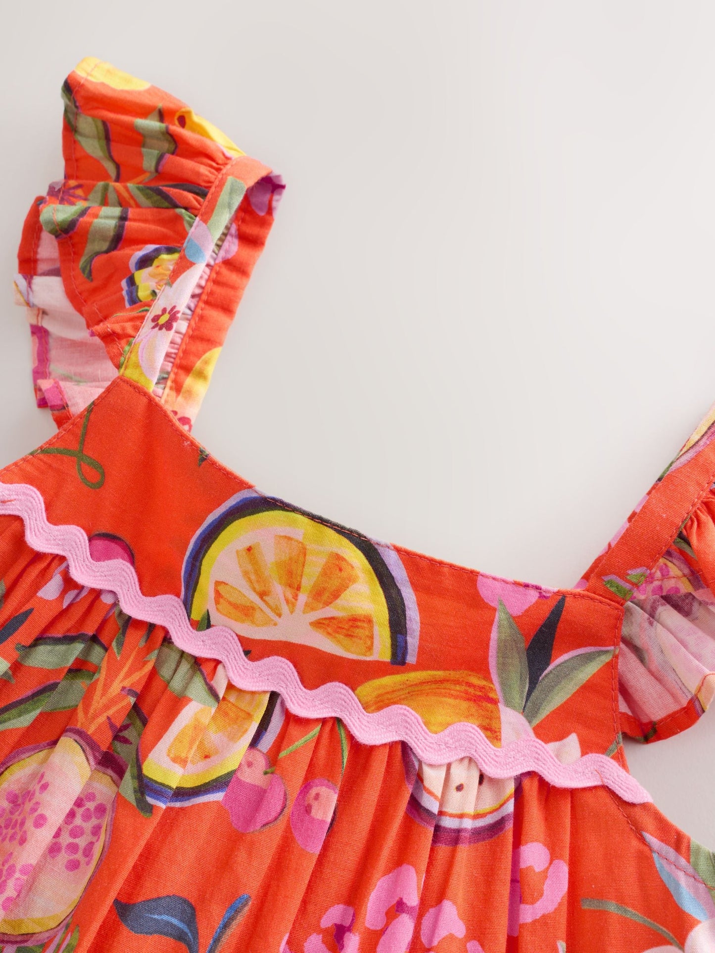 Orange Tropical Blouse And Trousers Co-ord Set (3mths-8yrs) image 9