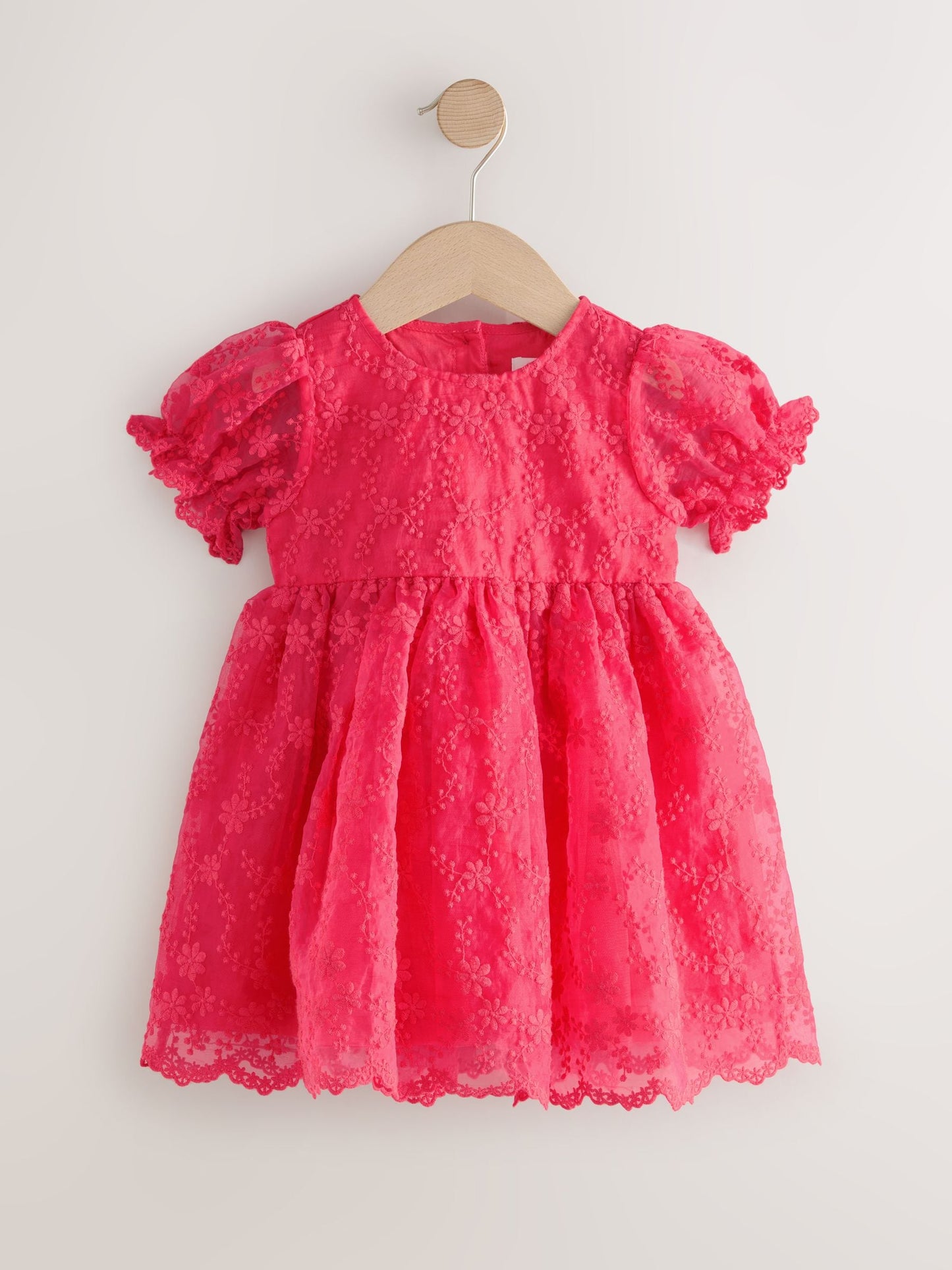 Red Embroidered Prom Dress (3mths-8yrs) image 4
