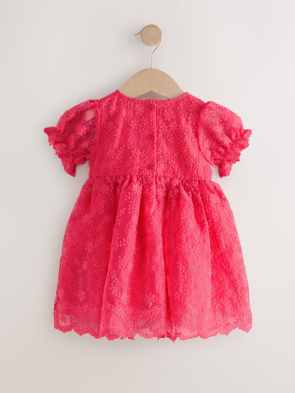 Red Embroidered Prom Dress (3mths-8yrs) image 5