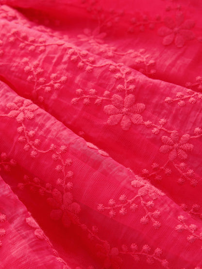 Red Embroidered Prom Dress (3mths-8yrs) image 6