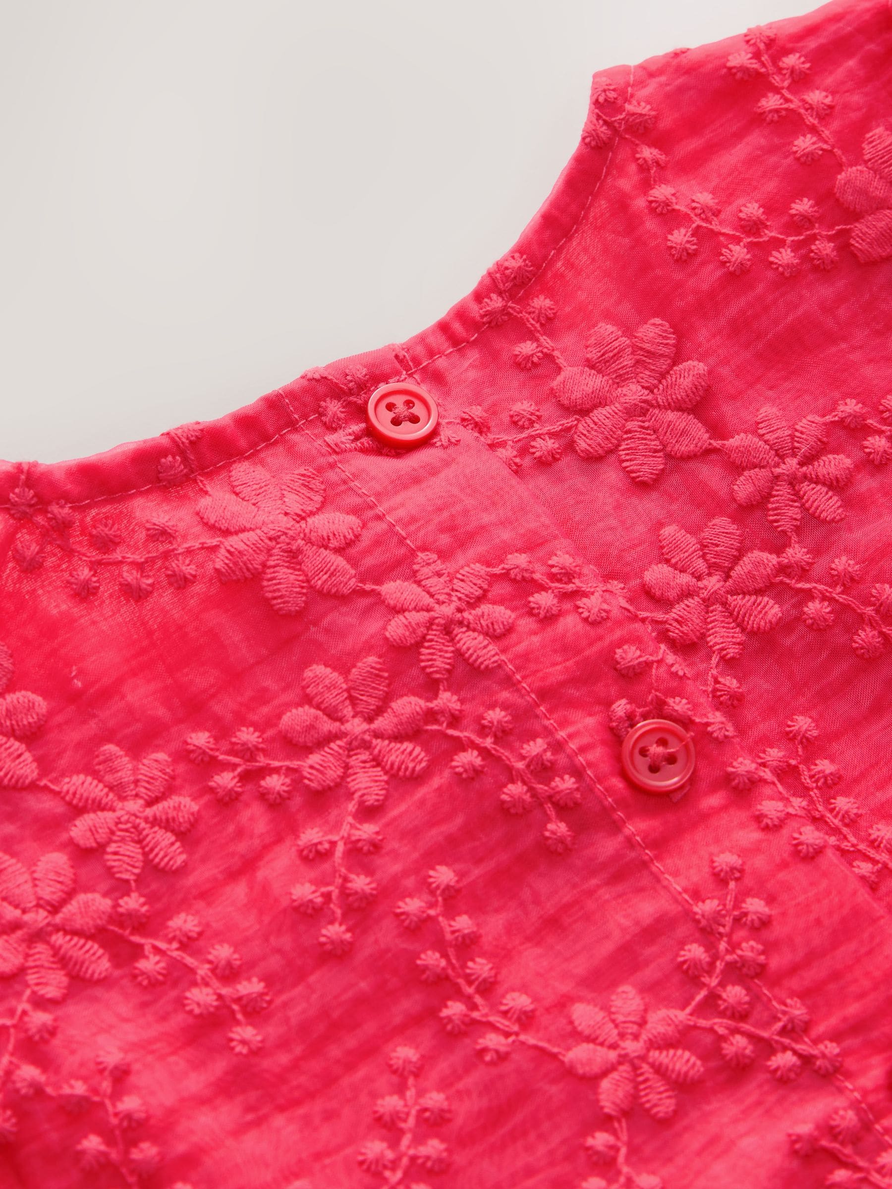 Red Embroidered Prom Dress (3mths-8yrs) image 7