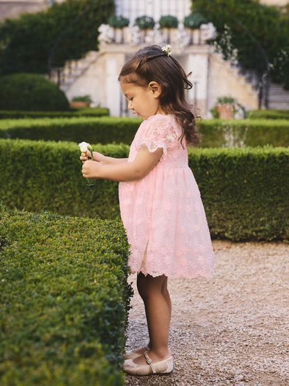 Pastel Pink Embroidered Prom Dress (3mths-8yrs) image 2