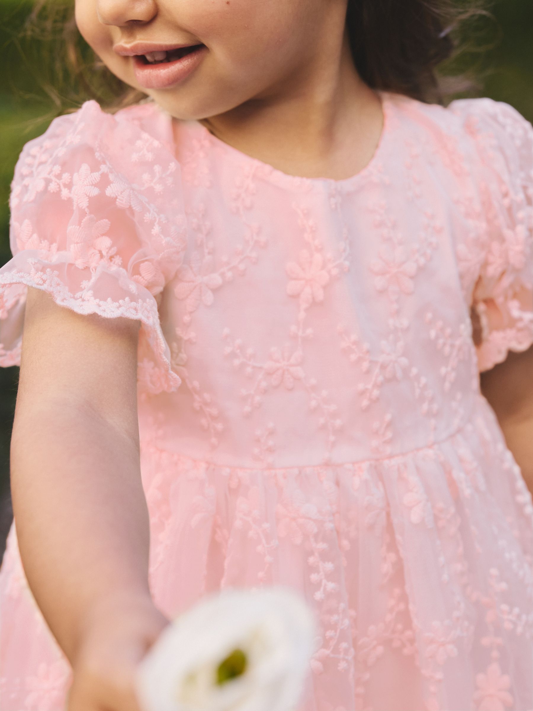 Pastel Pink Embroidered Prom Dress (3mths-8yrs) image 4