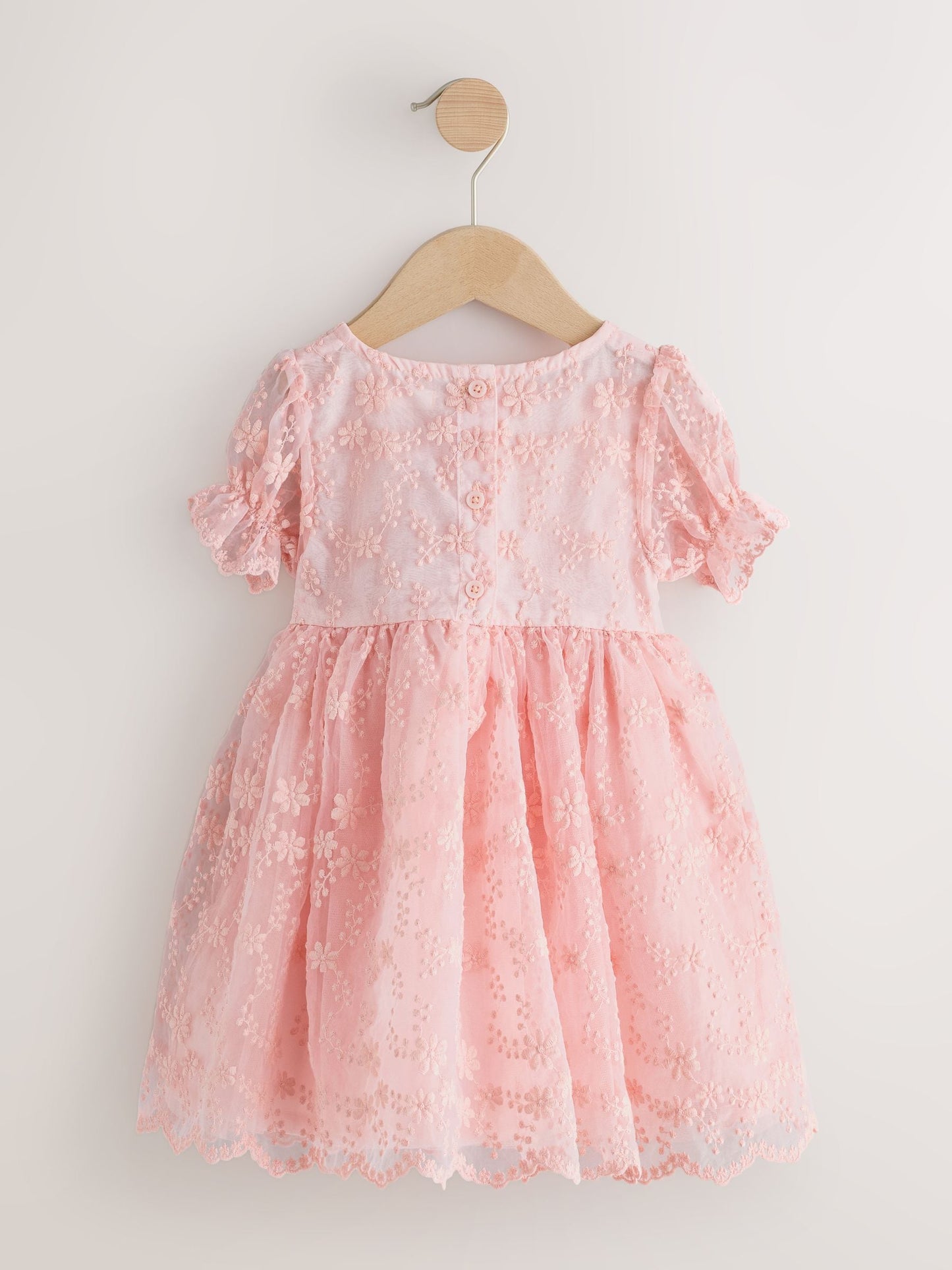 Pastel Pink Embroidered Prom Dress (3mths-8yrs) image 6