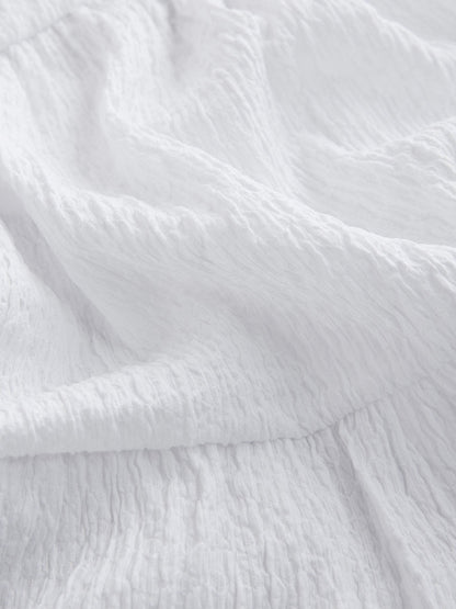 White Strappy Crinkle Summer Dress (3-16yrs) image 6
