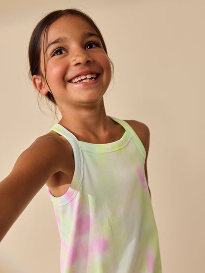 Multi Tie-Dye Rib Racer Dress (3-16yrs) image 4