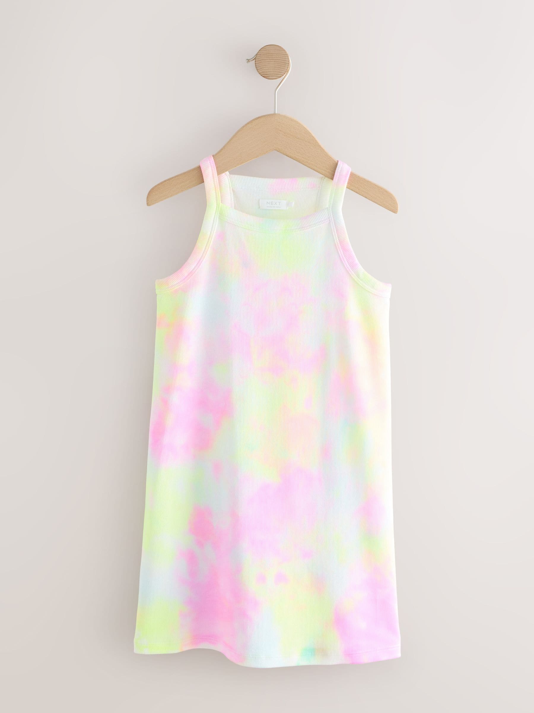 Multi Tie-Dye Rib Racer Dress (3-16yrs) image 5