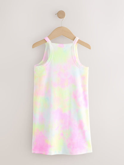 Multi Tie-Dye Rib Racer Dress (3-16yrs) image 6