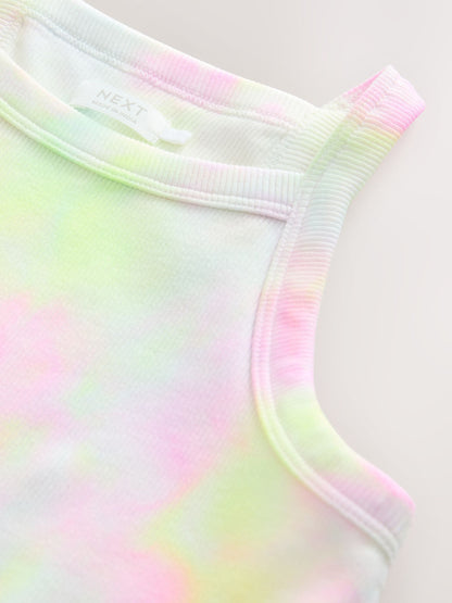 Multi Tie-Dye Rib Racer Dress (3-16yrs) image 7