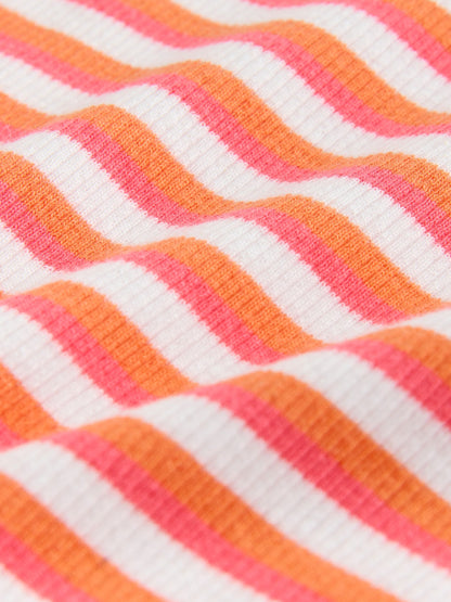 Orange Stripe Rib Racer Dress (3-16yrs) image 7