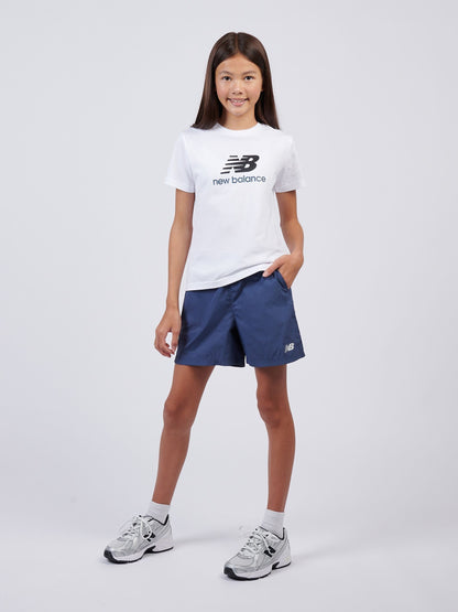 Dsiney Kidz - New Balance White Stacked Logo T-Shirt image 5