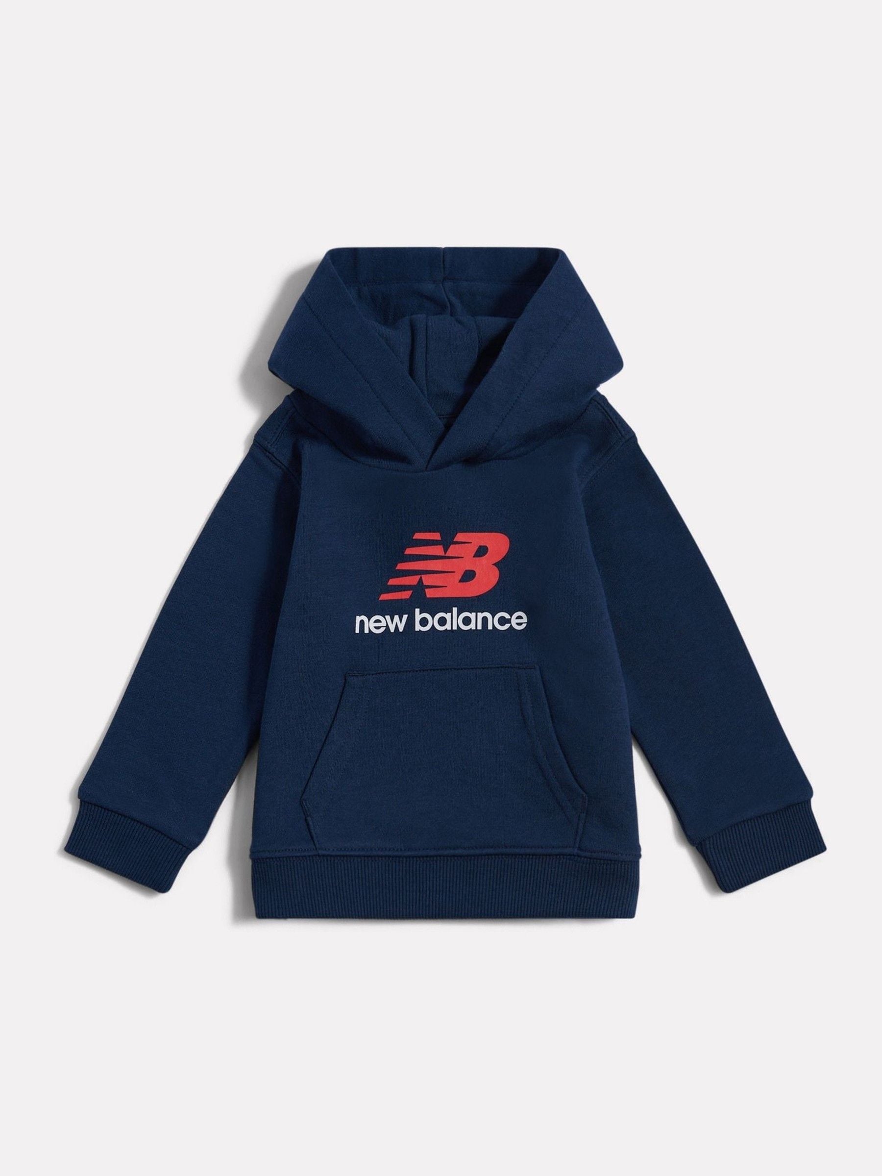 Dsiney Kidz - New Balance Navy Stacked Logo French Terry Hoodie image 1