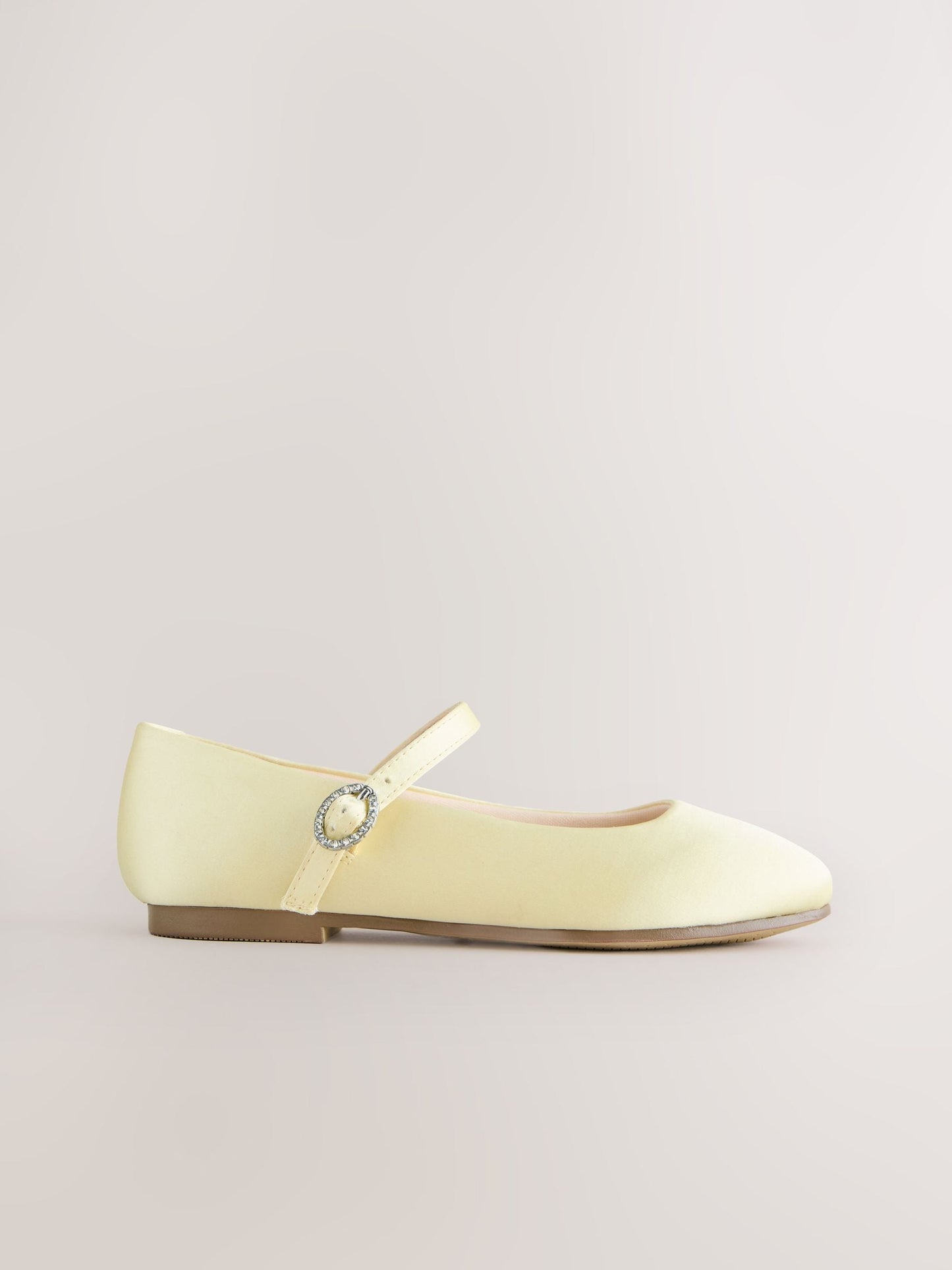 Lemon Yellow Stain Resistant Standard Fit (F) Mary Jane Occasion Shoes image 2