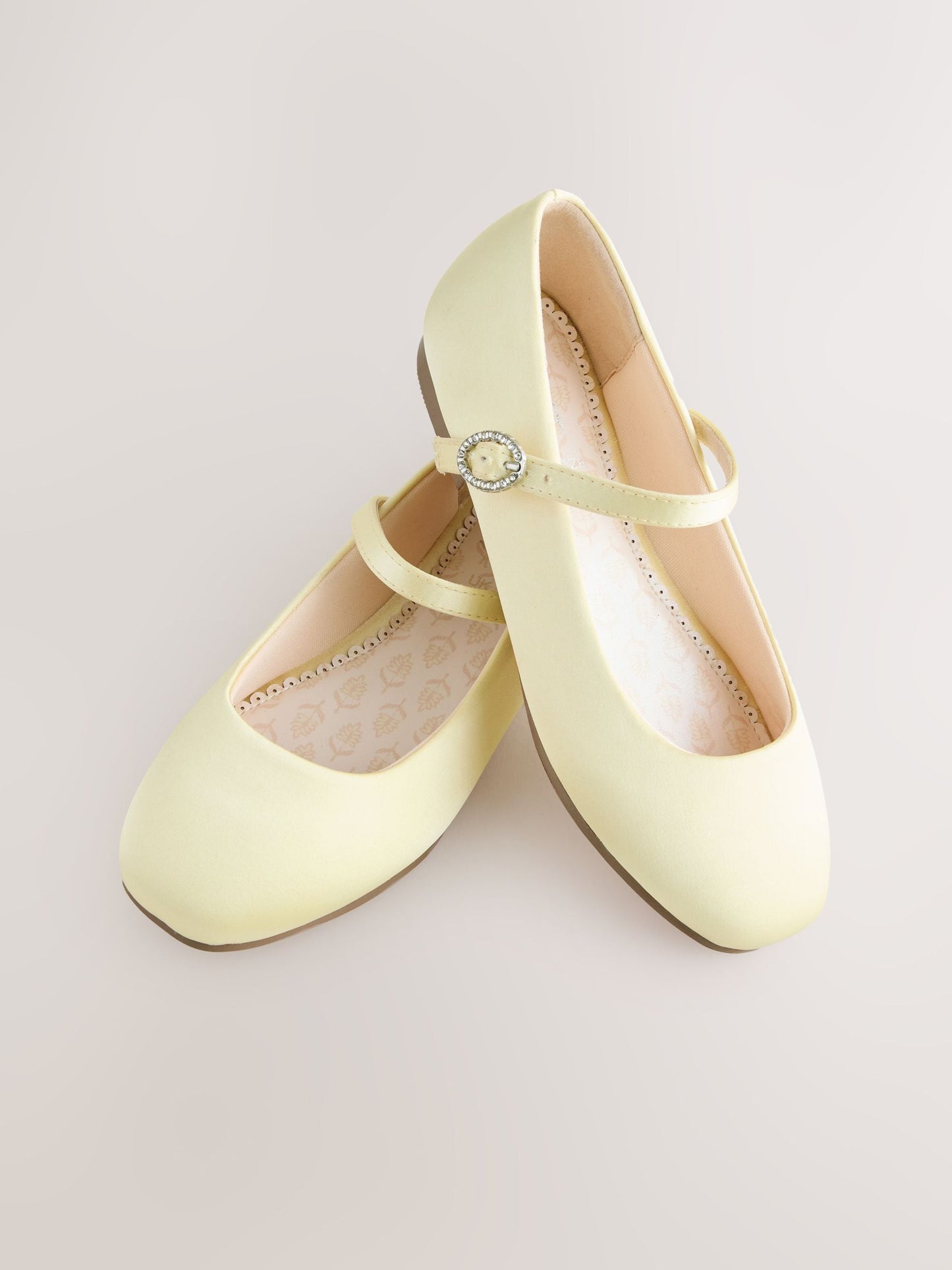 Lemon Yellow Stain Resistant Standard Fit (F) Mary Jane Occasion Shoes image 5