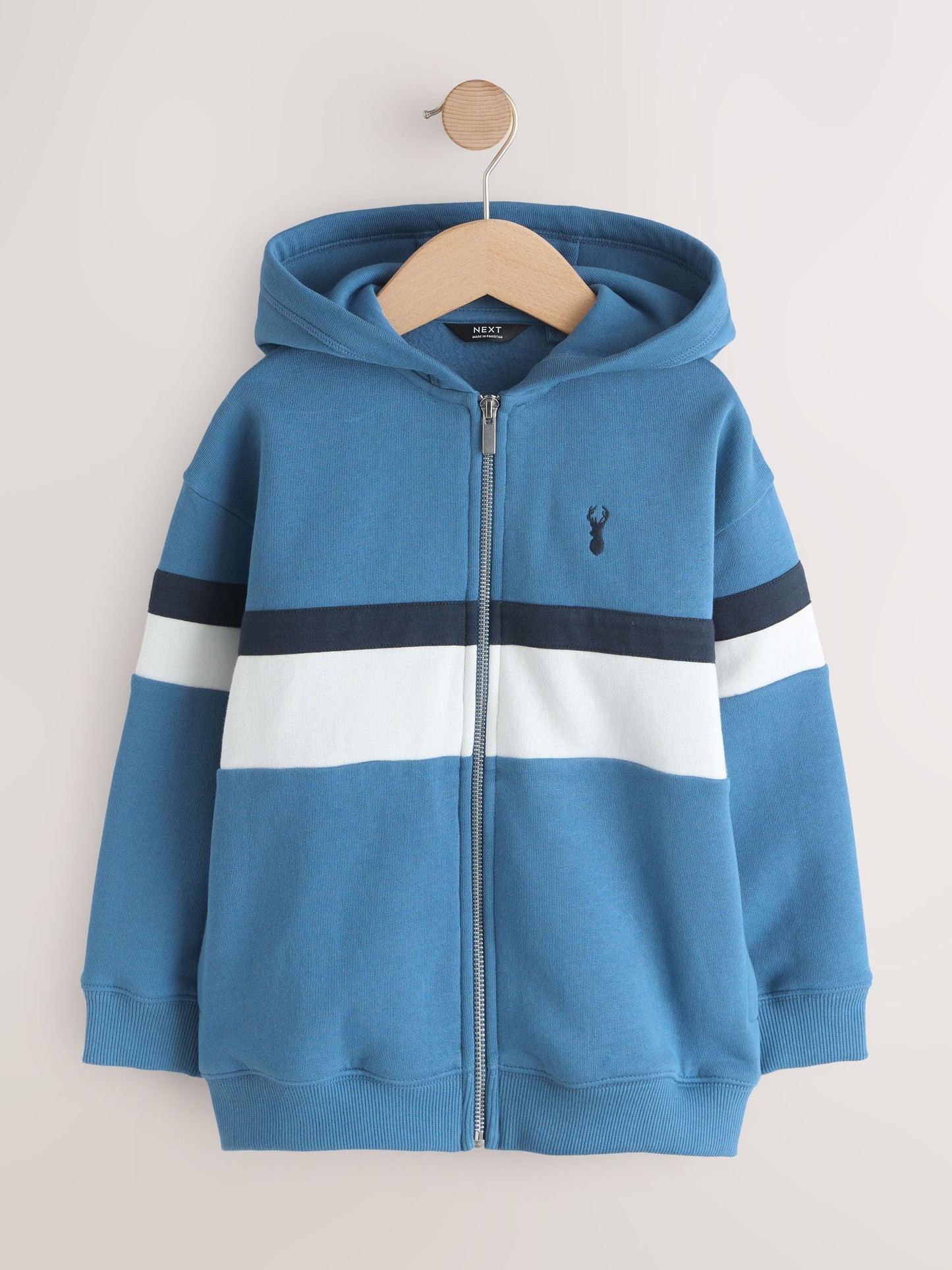 Dsiney Kidz - Blue/White Colourblock Zip Through Hoodie (3-16yrs) image 1