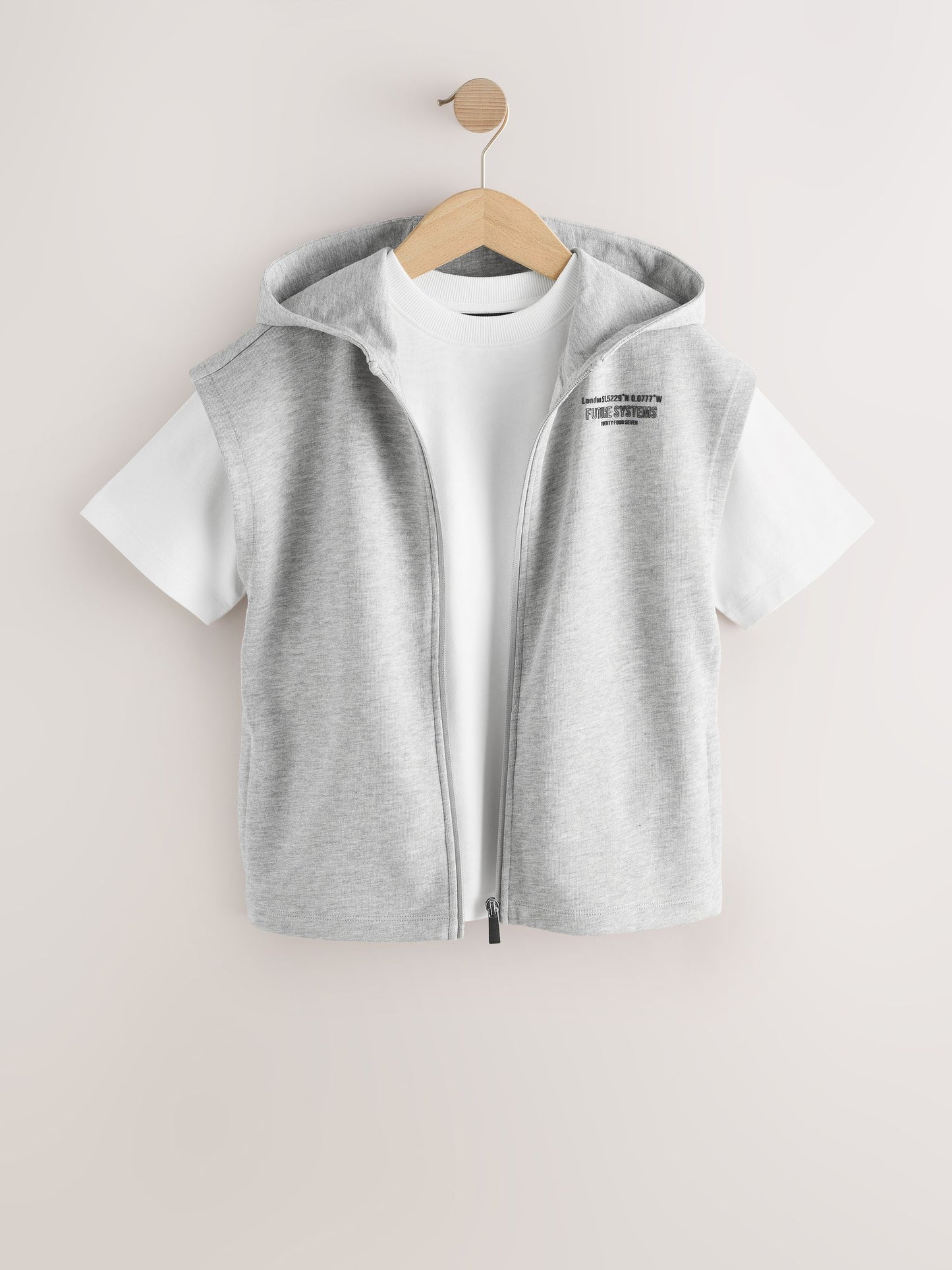 Dsiney Kidz - Grey Hoodie Tank and T-Shirt Set (3-16yrs) image 5