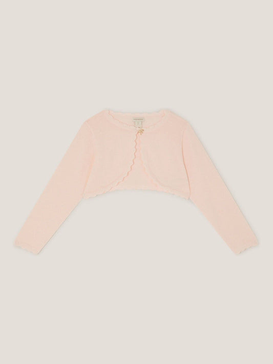 Monsoon Pale Pink Maeve Bow Button Cardigan image 1