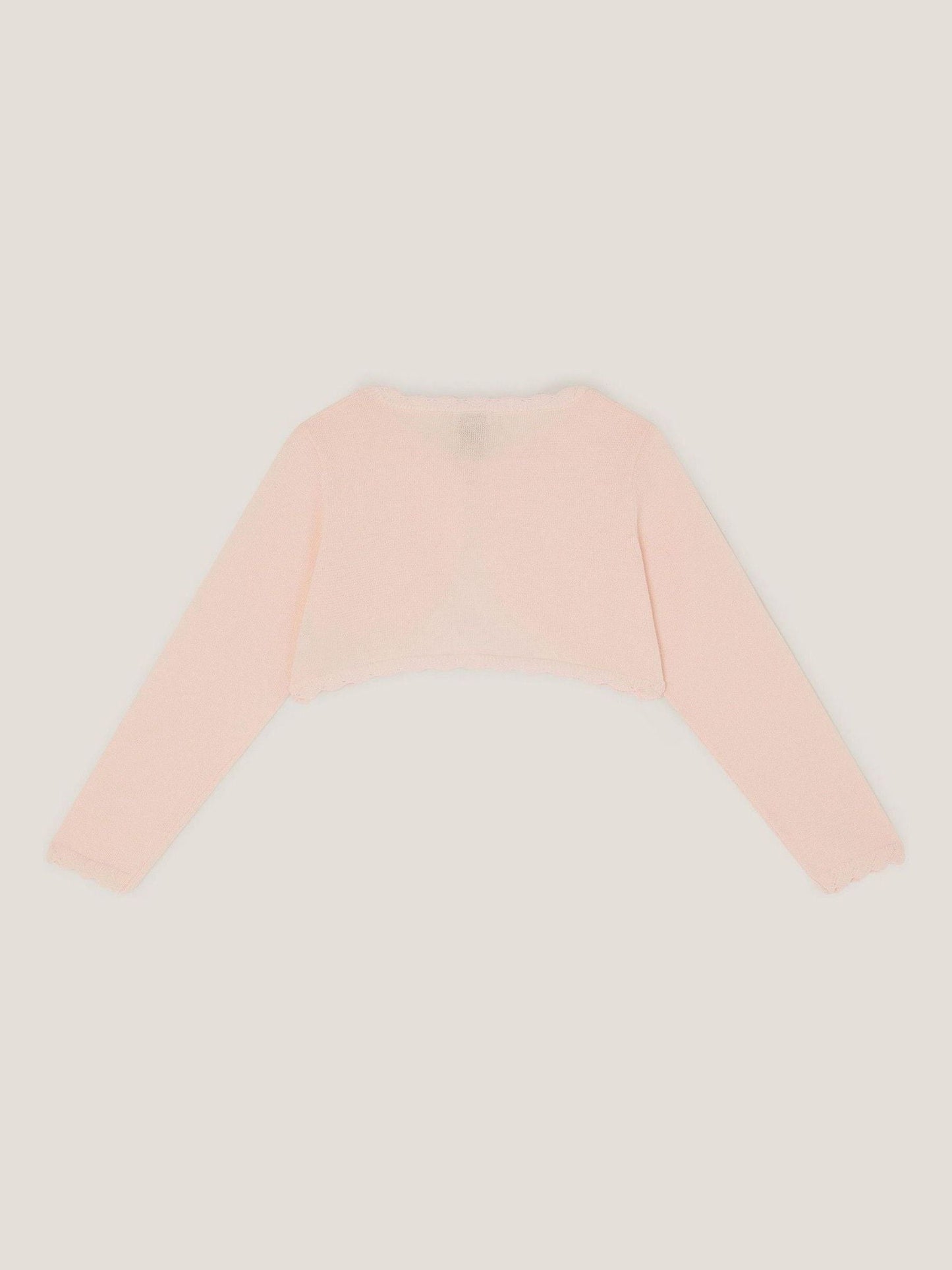 Monsoon Pale Pink Maeve Bow Button Cardigan image 2