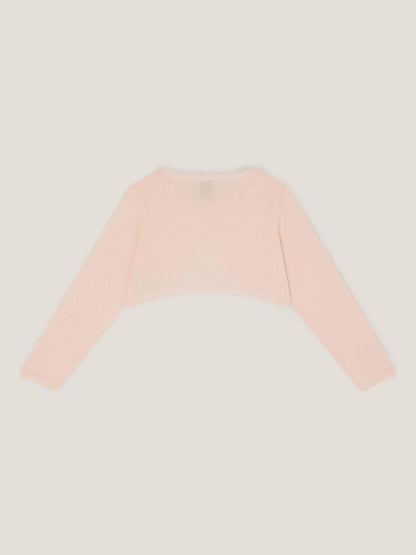 Monsoon Pale Pink Maeve Bow Button Cardigan image 2