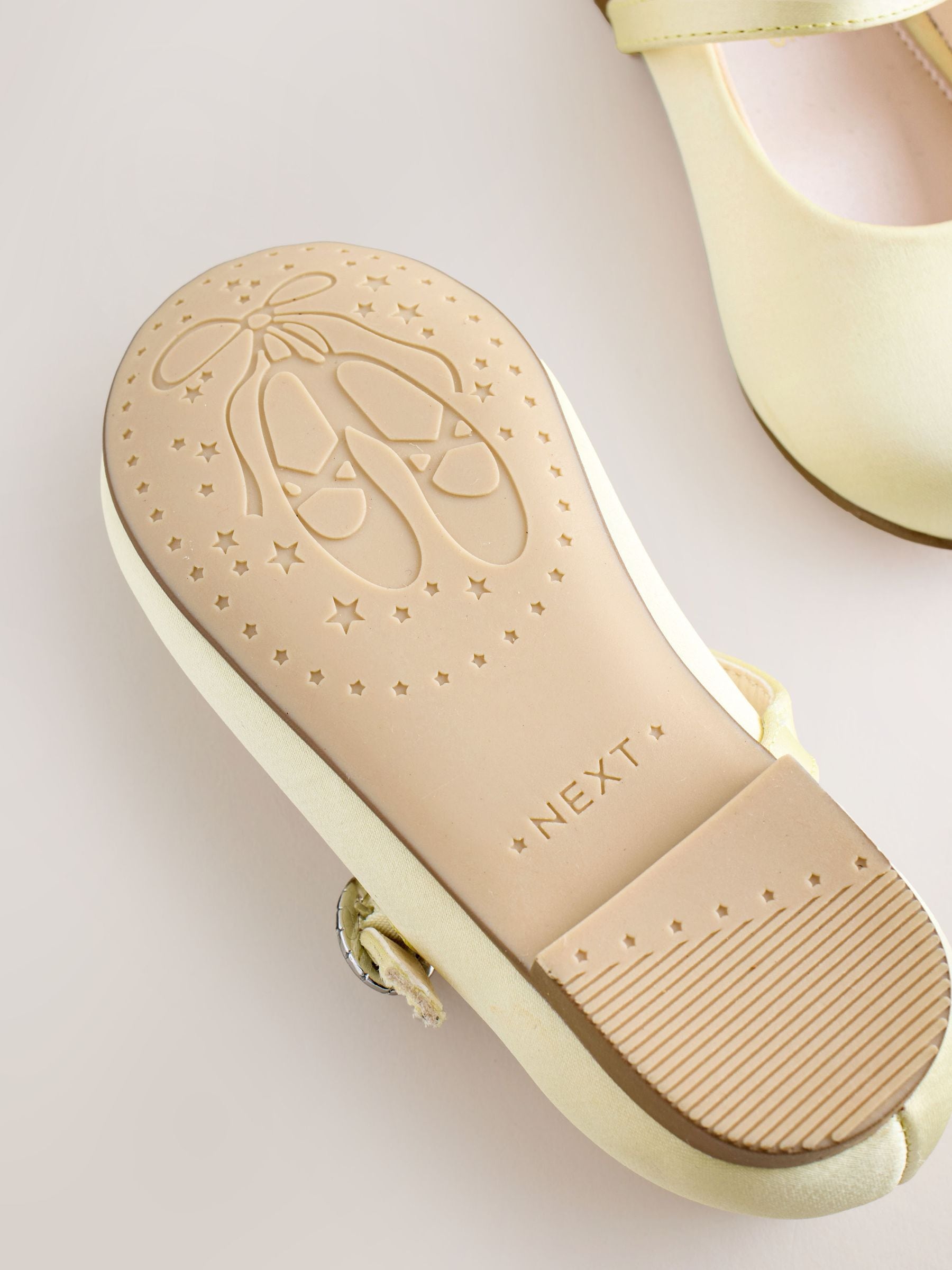 Yellow Wide Fit (G) Flower Girl Occasion Mary Jane Shoes image 5
