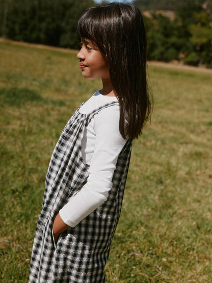 Dsiney Kidz - Black/ White Mono Gingham Barrel Leg Jumpsuit (3-16yrs) image 7