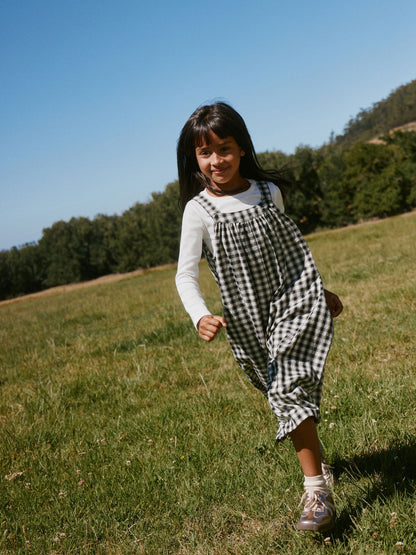 Dsiney Kidz - Black/ White Mono Gingham Barrel Leg Jumpsuit (3-16yrs) image 8