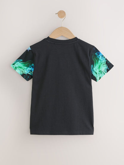 Dsiney Kidz - Black Snake Regular Fit Short Sleeve All-Over Print T-Shirt (3-16yrs) image 2