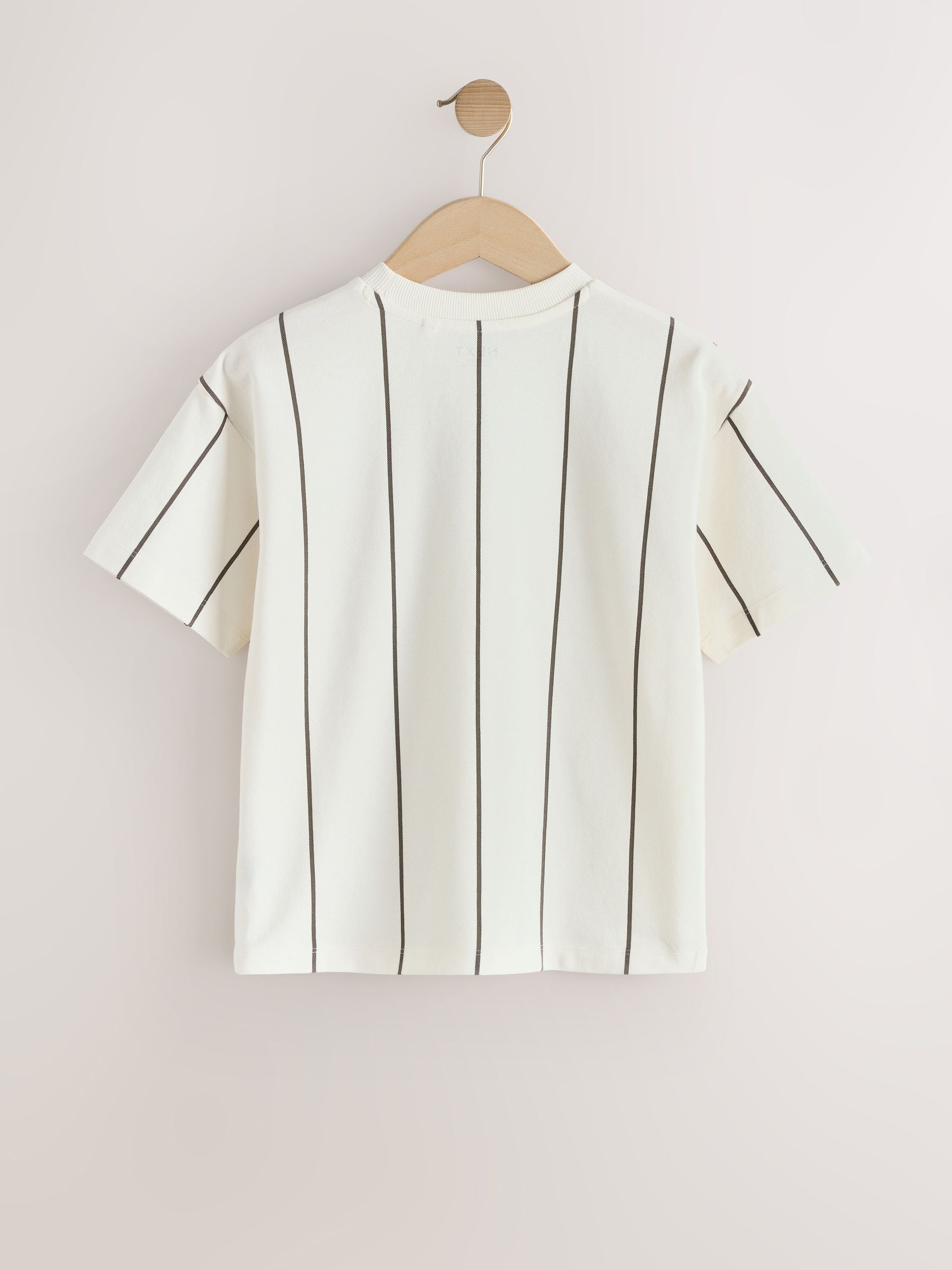 Dsiney Kidz - White/Black Stripe Short Sleeve Graphic T-Shirt (3-16yrs) image 6
