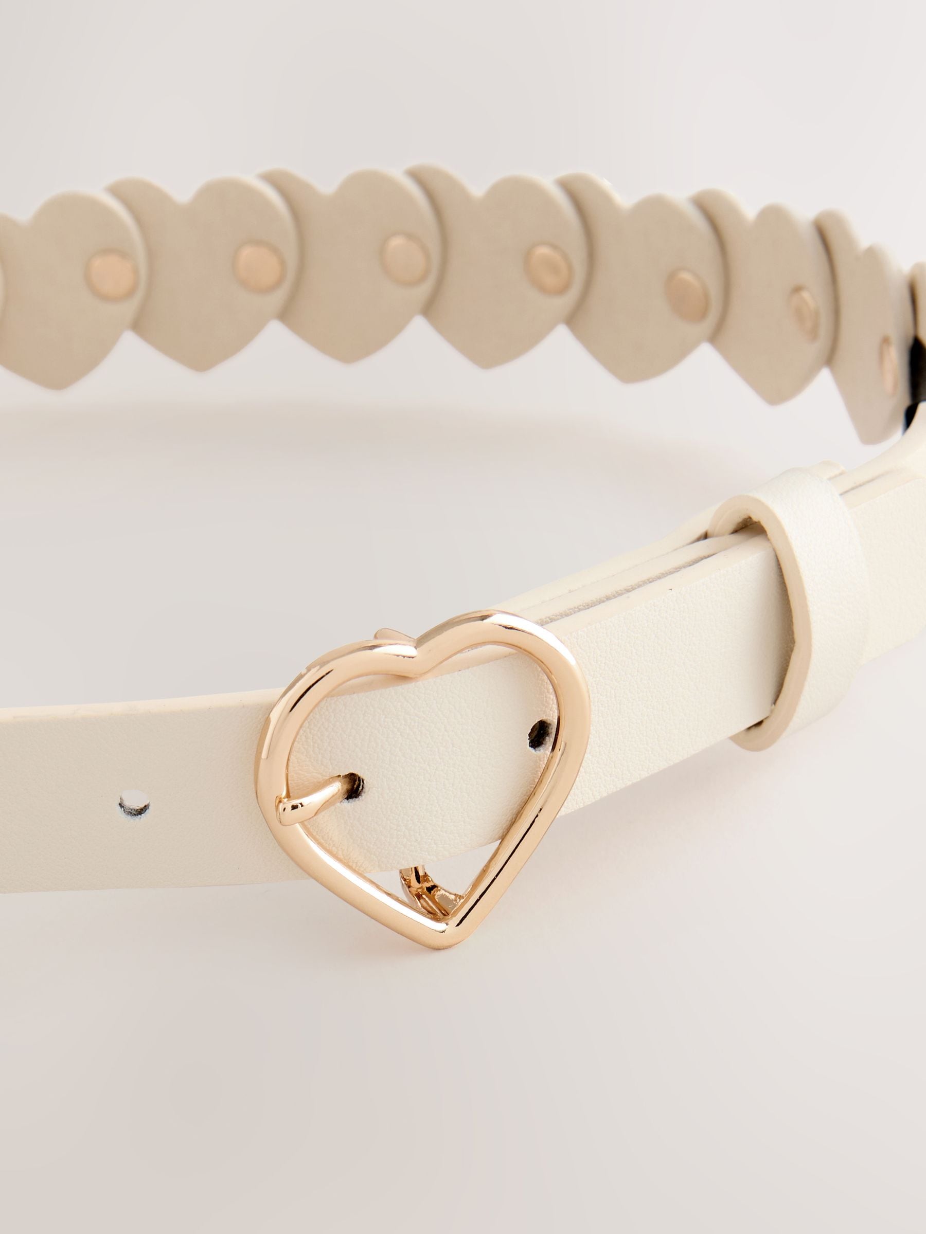 Dsiney Kidz - Ecru Western Heart Belt image 2