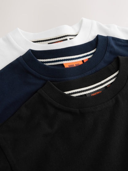 Superdry Black/White T-Shirts 3 Pack image 6