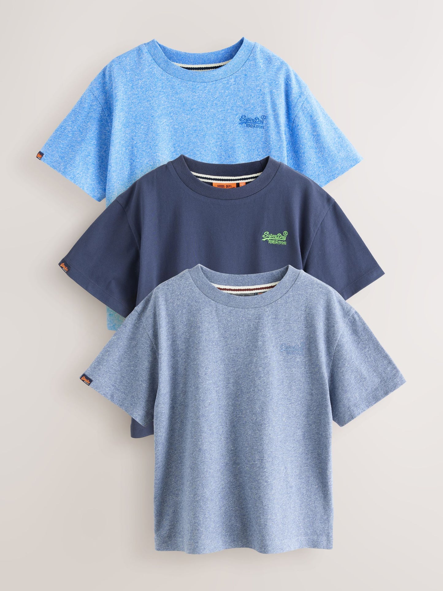 Dsiney Kidz - Superdry Blue T-Shirts 3 Pack image 1
