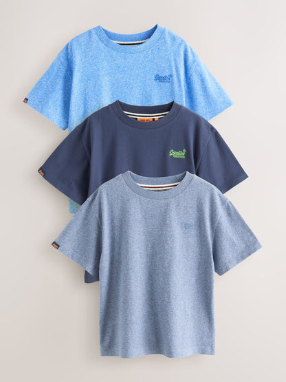 Dsiney Kidz - Superdry Blue T-Shirts 3 Pack image 1
