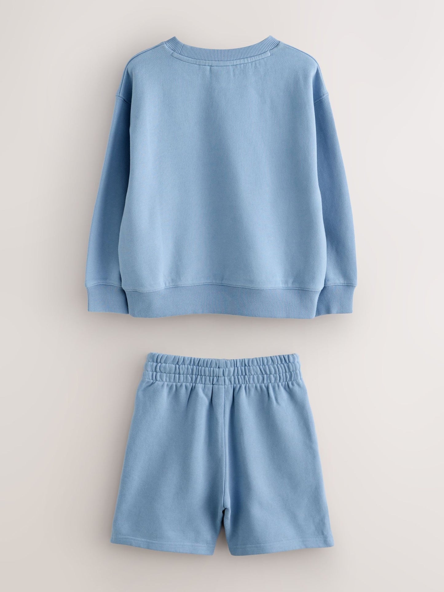 Superdry Light Blue Sweat Top and Shorts Set image 6