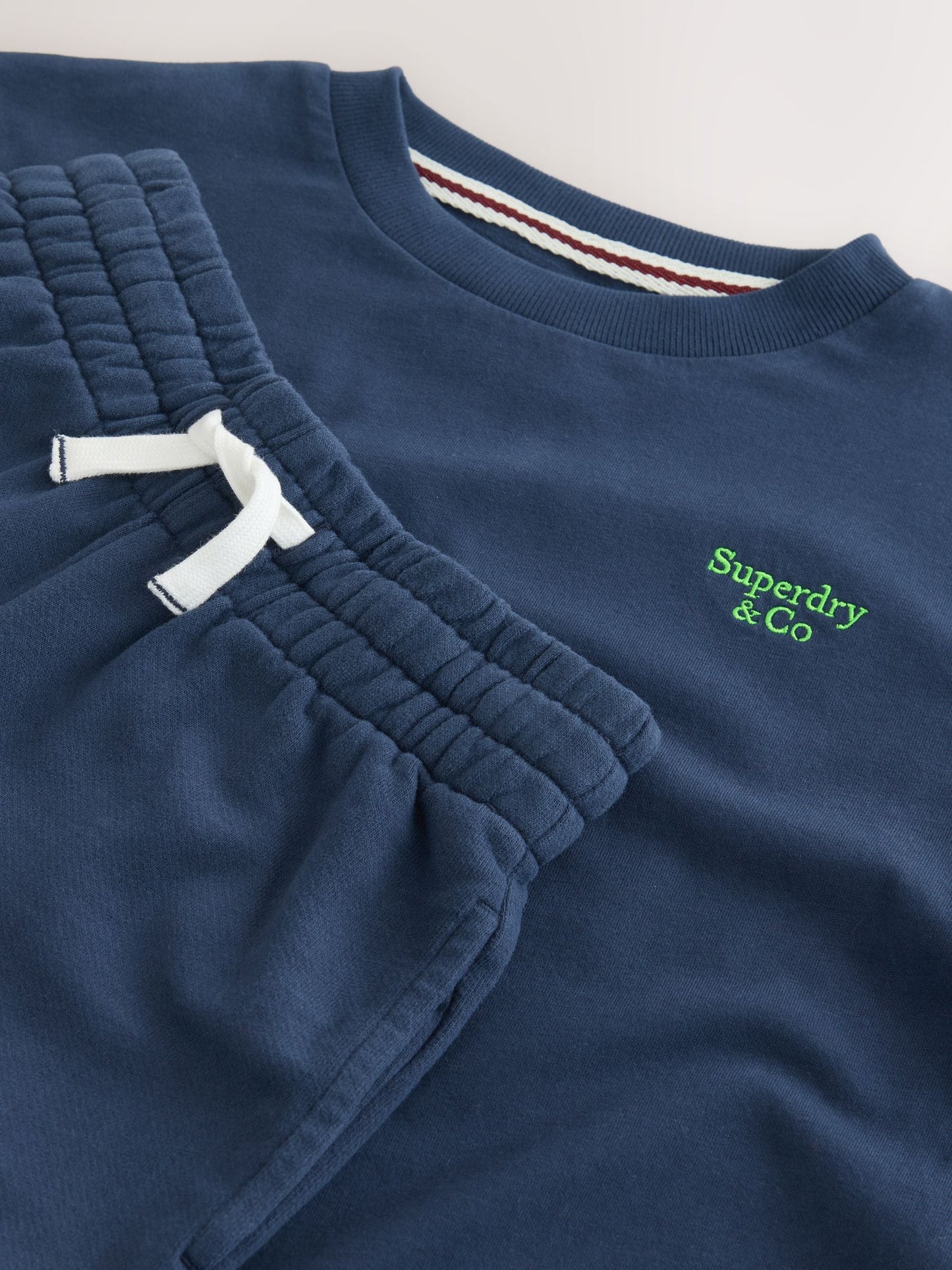 Superdry Navy T-Shirt and Shorts Set image 7
