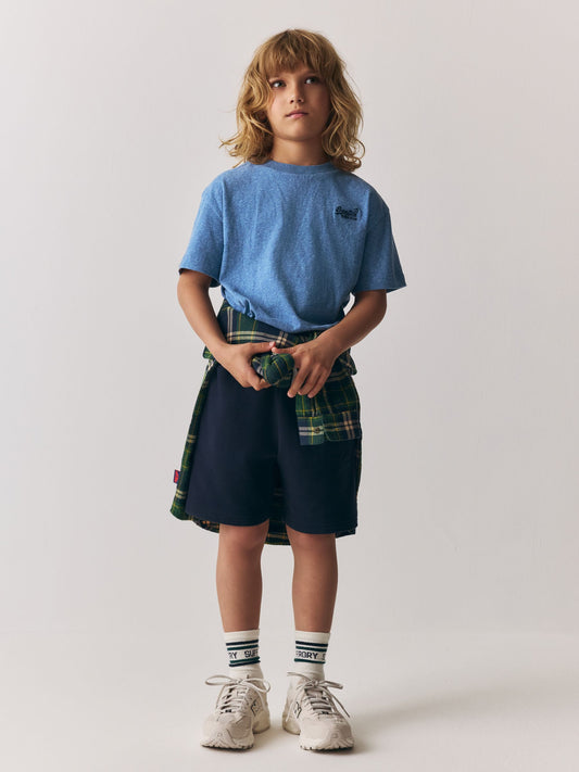 Superdry Blue T-Shirt and Shorts Set image 2