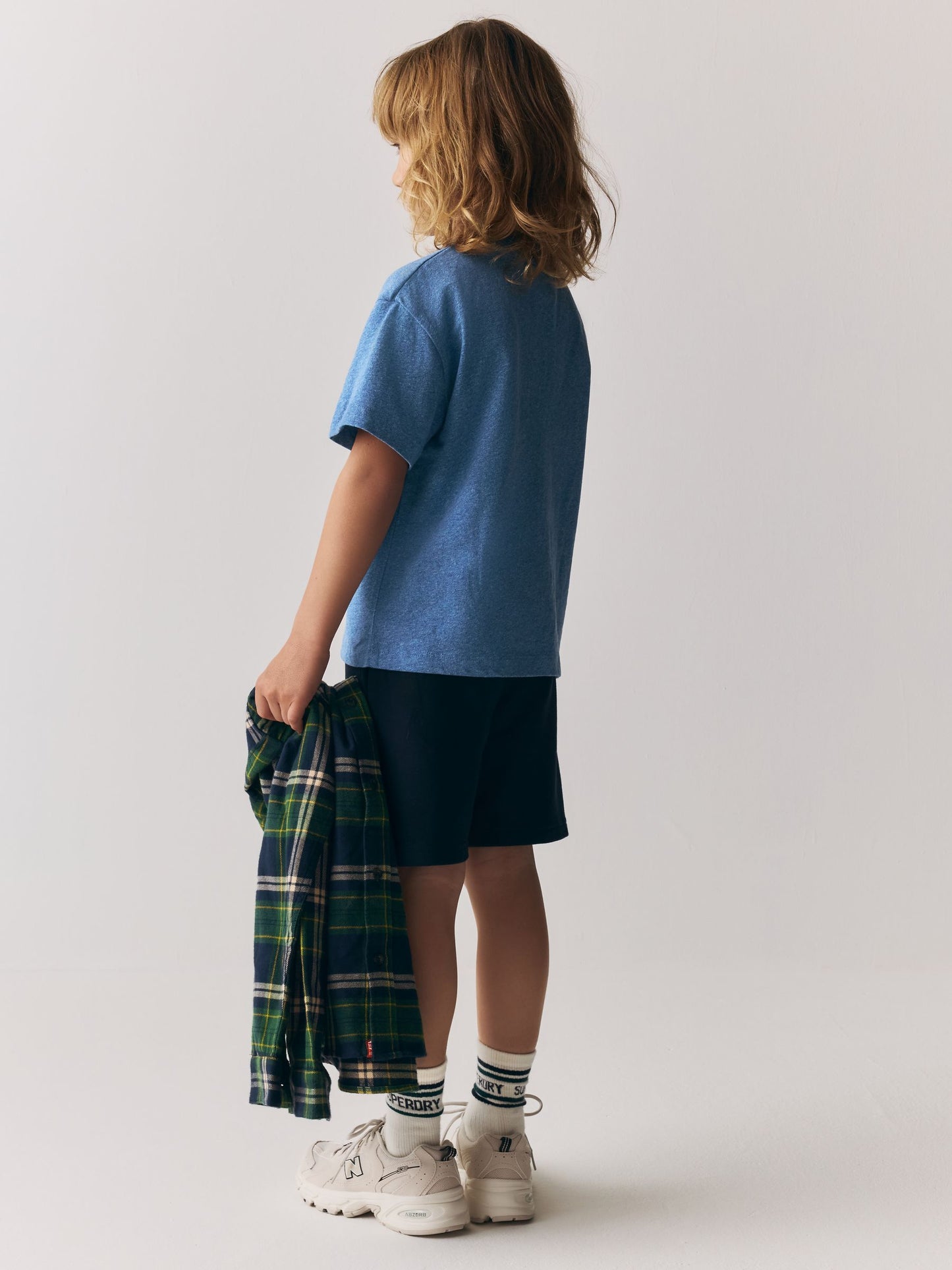 Superdry Blue T-Shirt and Shorts Set image 3