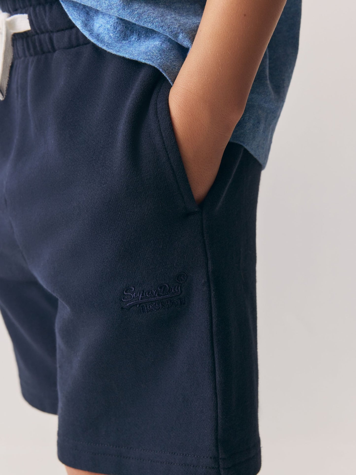 Superdry Blue T-Shirt and Shorts Set image 5
