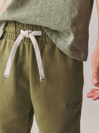 Superdry Green T-Shirt and Shorts Set image 4
